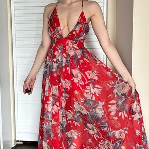 Fashion Nova Floral Maxi Dress